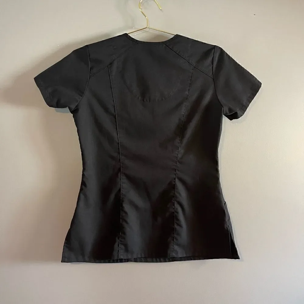 Grey’s Anatomy Black V-Neck Scrub Top | SZ S